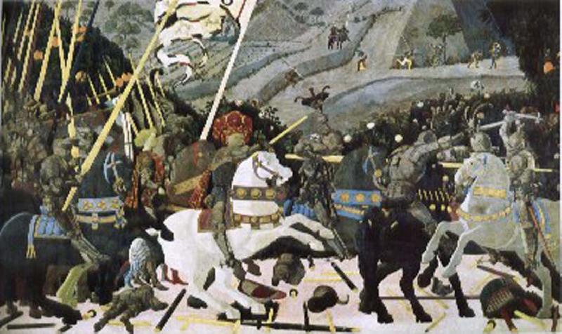 UCCELLO, Paolo Battle of San Romano France oil painting art